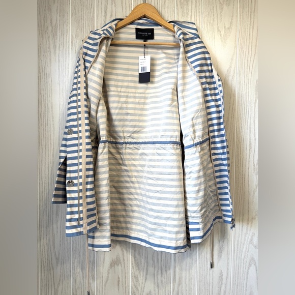 Lafayette 148 New York Jayna Striped Drawstring Jacket Multi Size XL NWT - Picture 5 of 8